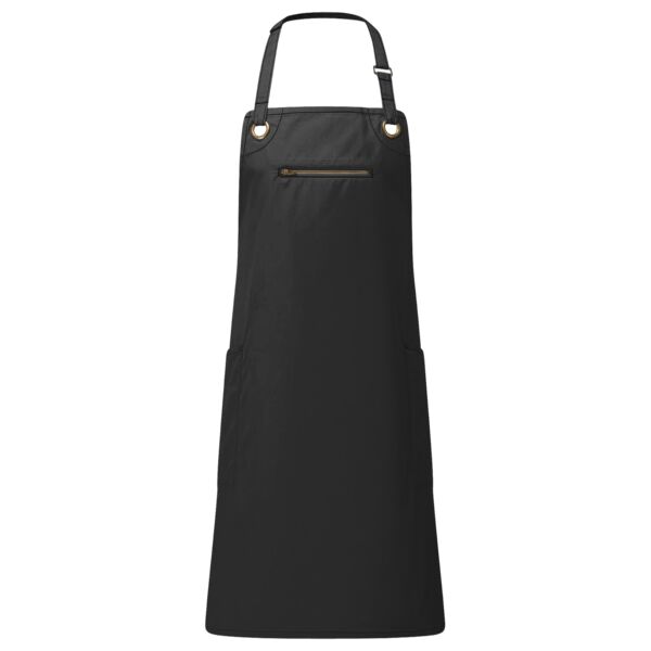 ‘Barley’ Contrast Stitch Bib Apron Thumbnail