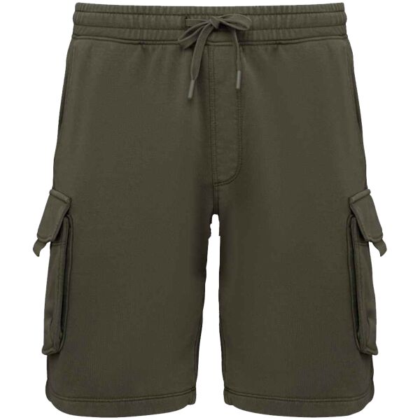 Native Spirit French Terry Washed Effect Cargo Shorts Thumbnail