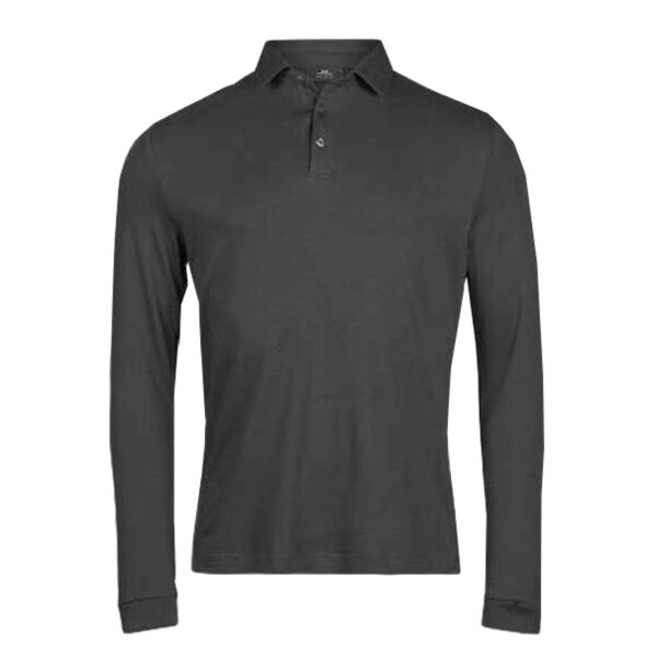 Pima Cotton Long Sleeve Polo Thumbnail