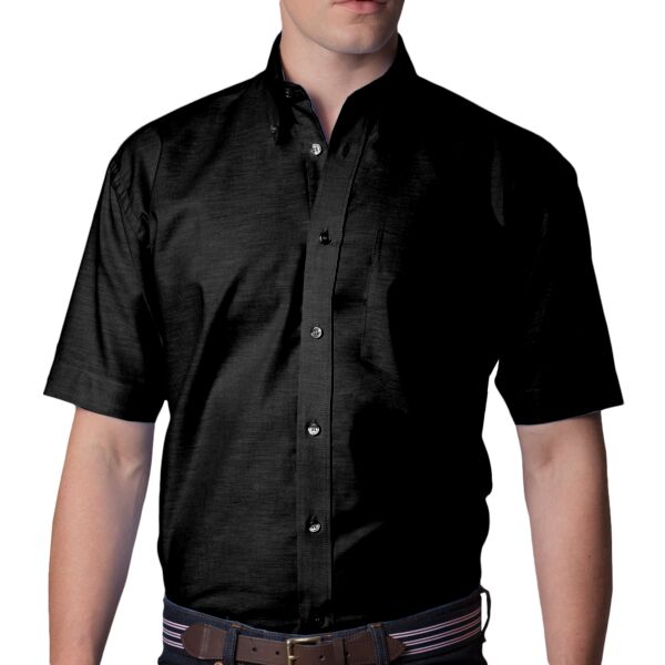 Classic Fit Short Sleeve Workwear Oxford Shirt Thumbnail