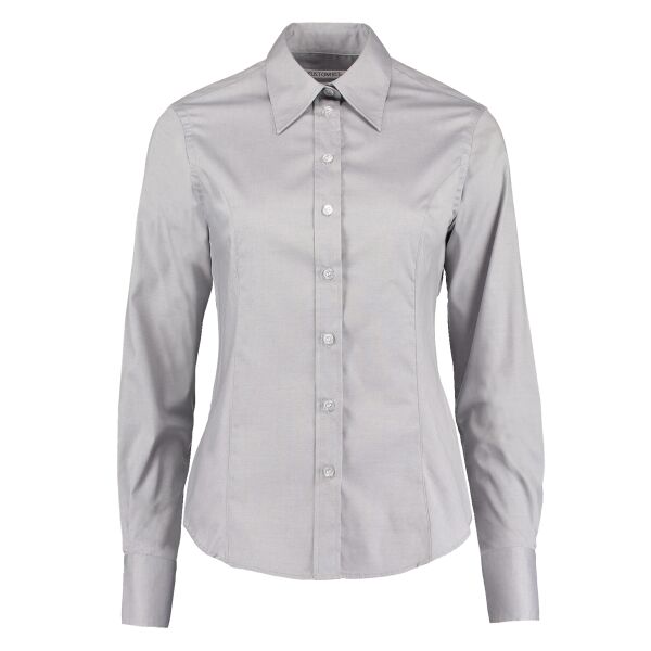 Women's corporate Oxford blouse long-sleeved (tailored fit) Thumbnail