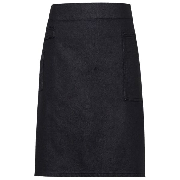 Division waxed-look denim waist apron Thumbnail